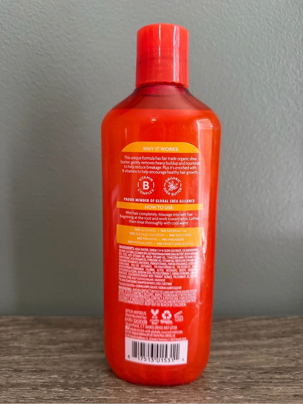 Shea Butter Sulfate-Free Cleansing Cream Shampoo - Orange